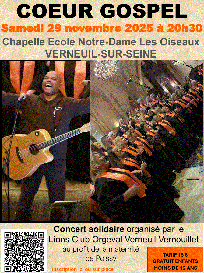 Concert Cœur gospel du Lions Club