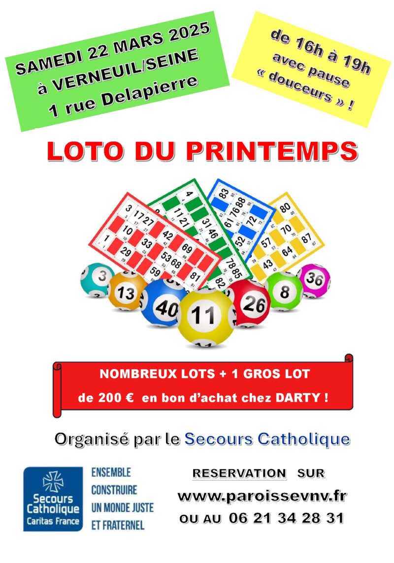 Loto de Printemps du Secours Catholique